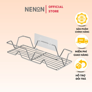 Kệ để đồ inox dán tường để đồ nhà bếp, nhà tắm - nenon