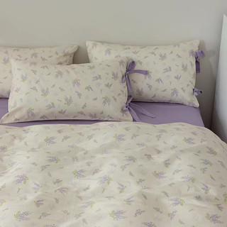 Set Chăn Ga Gối Cotton Living Hàng Nhập khẩu Cao Cấp 4 Món Hoa Vintage Nhí  Phong Cách Mới