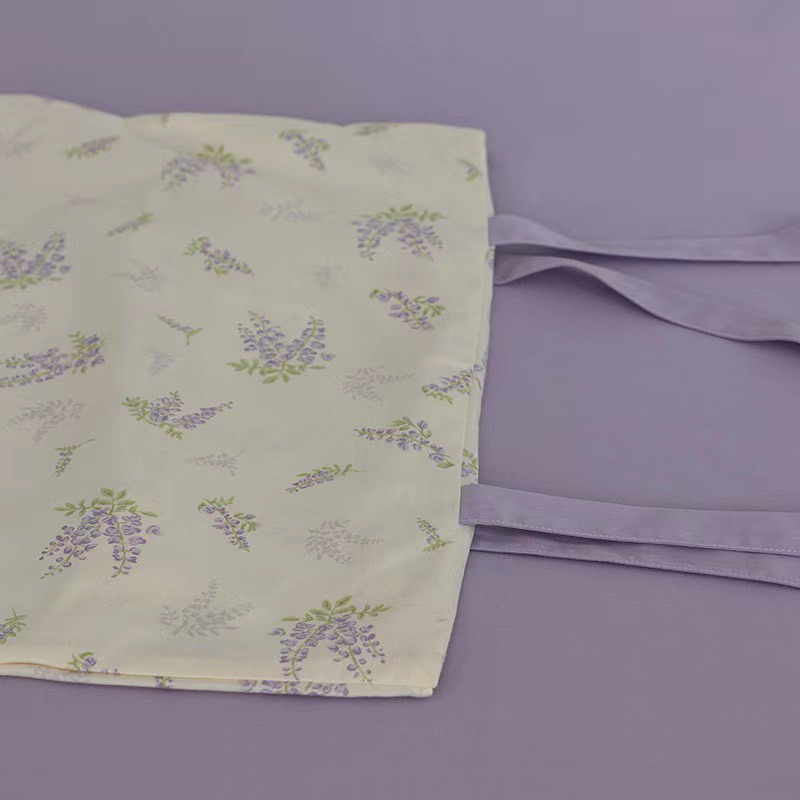 Set Chăn Ga Gối Cotton Living Hàng Nhập khẩu Cao Cấp 4 Món Hoa Vintage Nhí  Phong Cách Mới