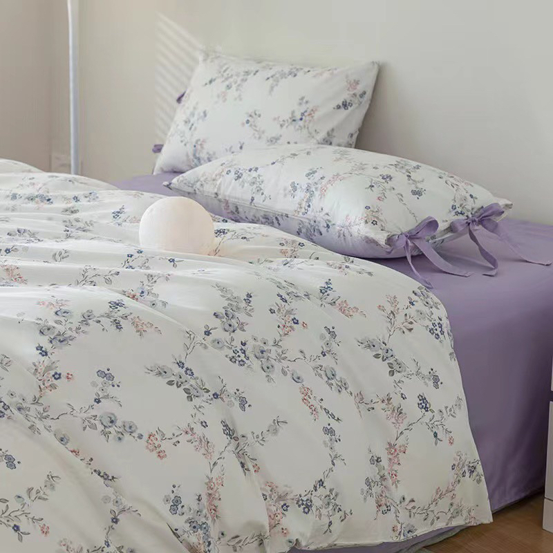 Set Cotton Living 100%cotton Hàng Nhập Khẩu Cao Cấp 4 Món Vintage