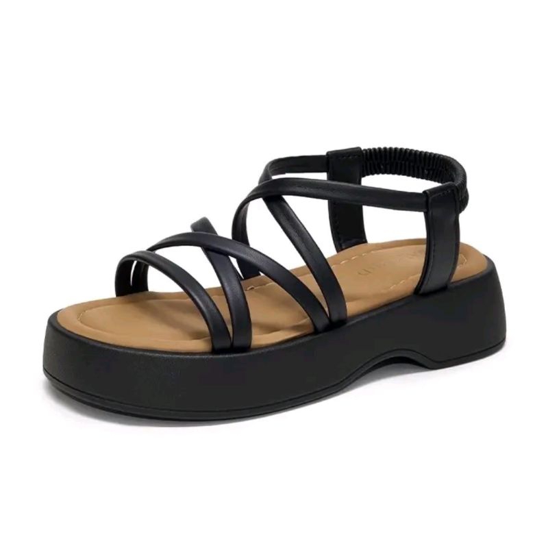 Sandal Nữ Quai Mảnh Đế Xuồng Khoét Eo Đế 5cm Mẫu Mới 2023 SD02