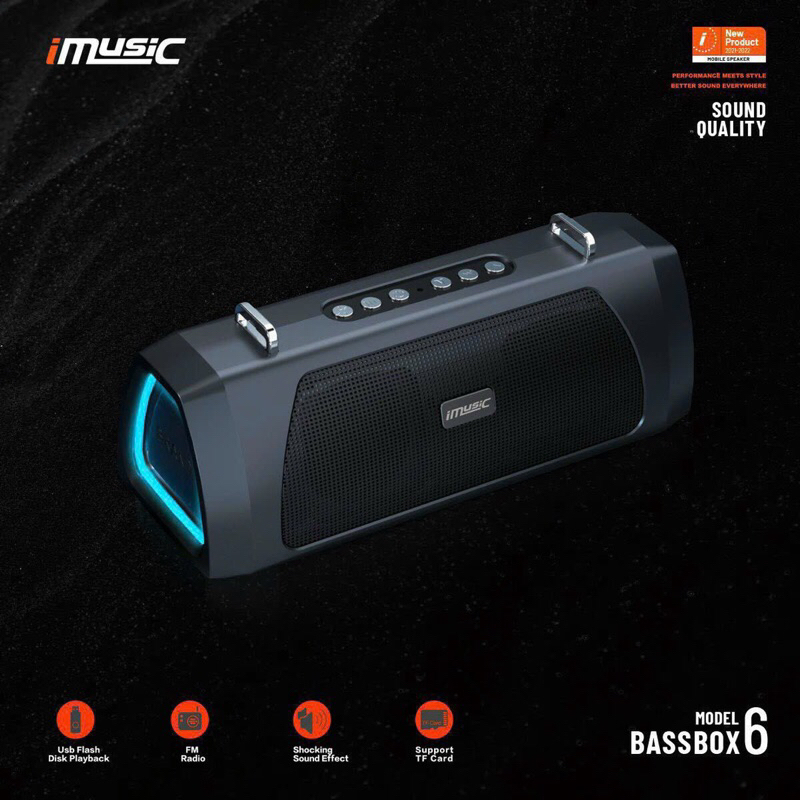 Loa Bluetooth chính hãng iMusic bassBox 6