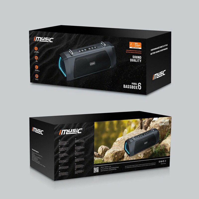 Loa Bluetooth chính hãng iMusic bassBox 6