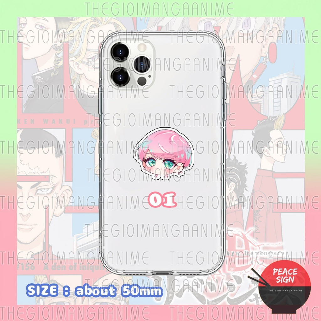 Giá đỡ điện thoại TOKYO REVENGERS anime chibi griptok tiện lợi phone grip mica acrylic