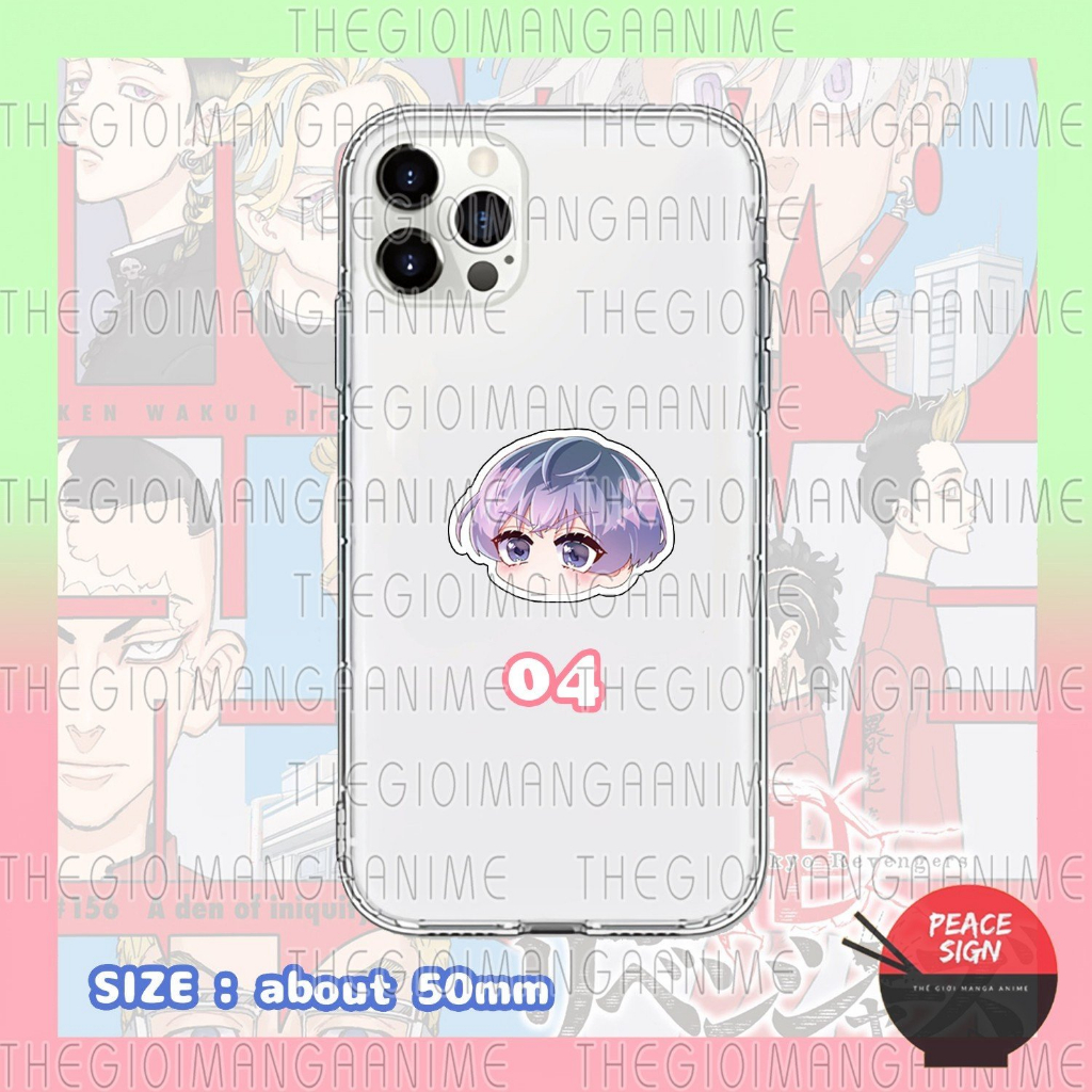 Giá đỡ điện thoại TOKYO REVENGERS anime chibi griptok tiện lợi phone grip mica acrylic