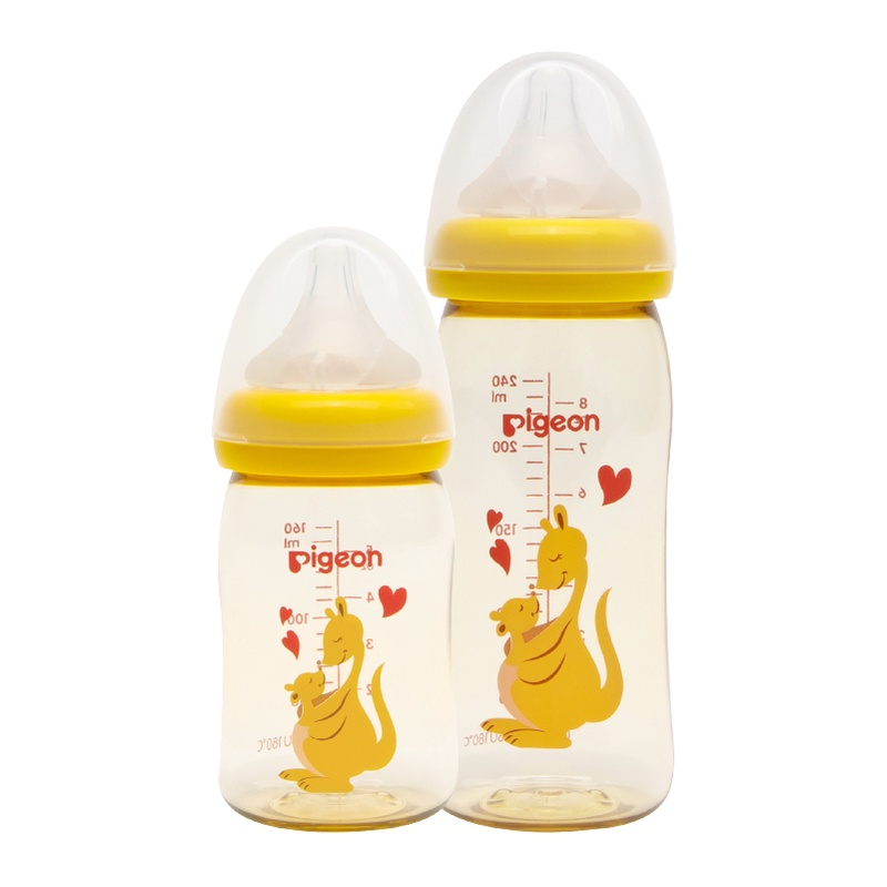 Bình Sữa PPSU Plus Pigeon Hình Thú Kangaroo 160ml/240ml A4