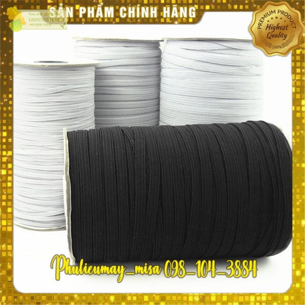 10 Mét Dây thun quần, dây chun quần 3ly 5ly 1cm 2cm 2.5cm 3cm 3.5cm 4cm 5cm - phụ liệu may mặc , phụ liệu may rẻ