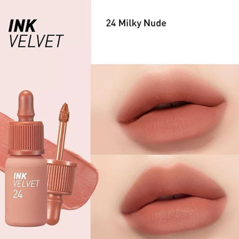 Son Peripera Ink Velvet Nude - màu cam đất nude mịn như nhung