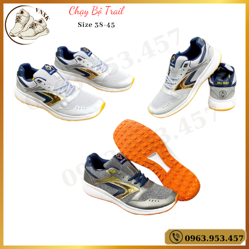 Giày Chạy Bộ Nam và Nữ TRAIL chính hãng Thương hiệu Việt HỎA TRÂU