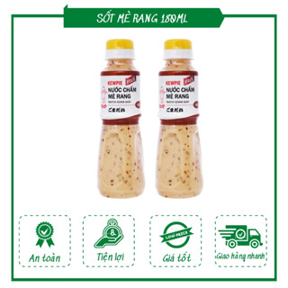 Combo 2 chai sốt mè rang kewpie 180ml trộn salad chấm rong nho tách nước trang phạm chất lượng cao