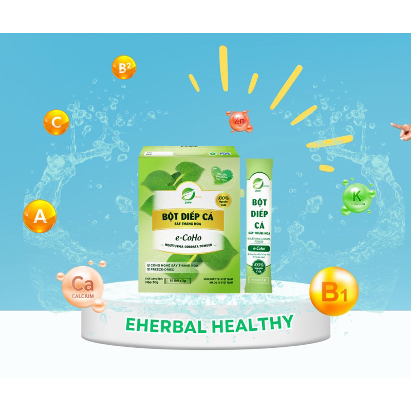 BỘT DIẾP CÁ NGUYÊN CHẤT Sấy thăng hoa EHERBAL