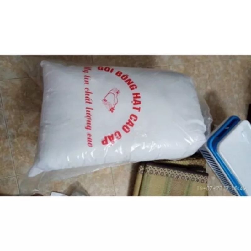 Gối đầu trắng 1000g bông Gòn gối hơi cao cấp như khách sạn...