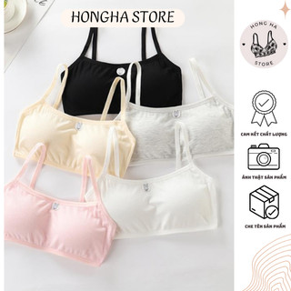 Áo lá bra học sinh cotton tăm 2 dây siêu rẻ thấm hút tốt thỏ