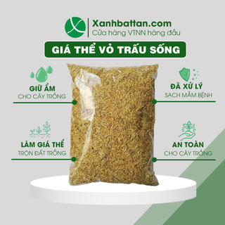 Giá Thể Vỏ Trấu Sống Dùng Để Trộn Đất Trồng Rau Và Hoa Kiểng