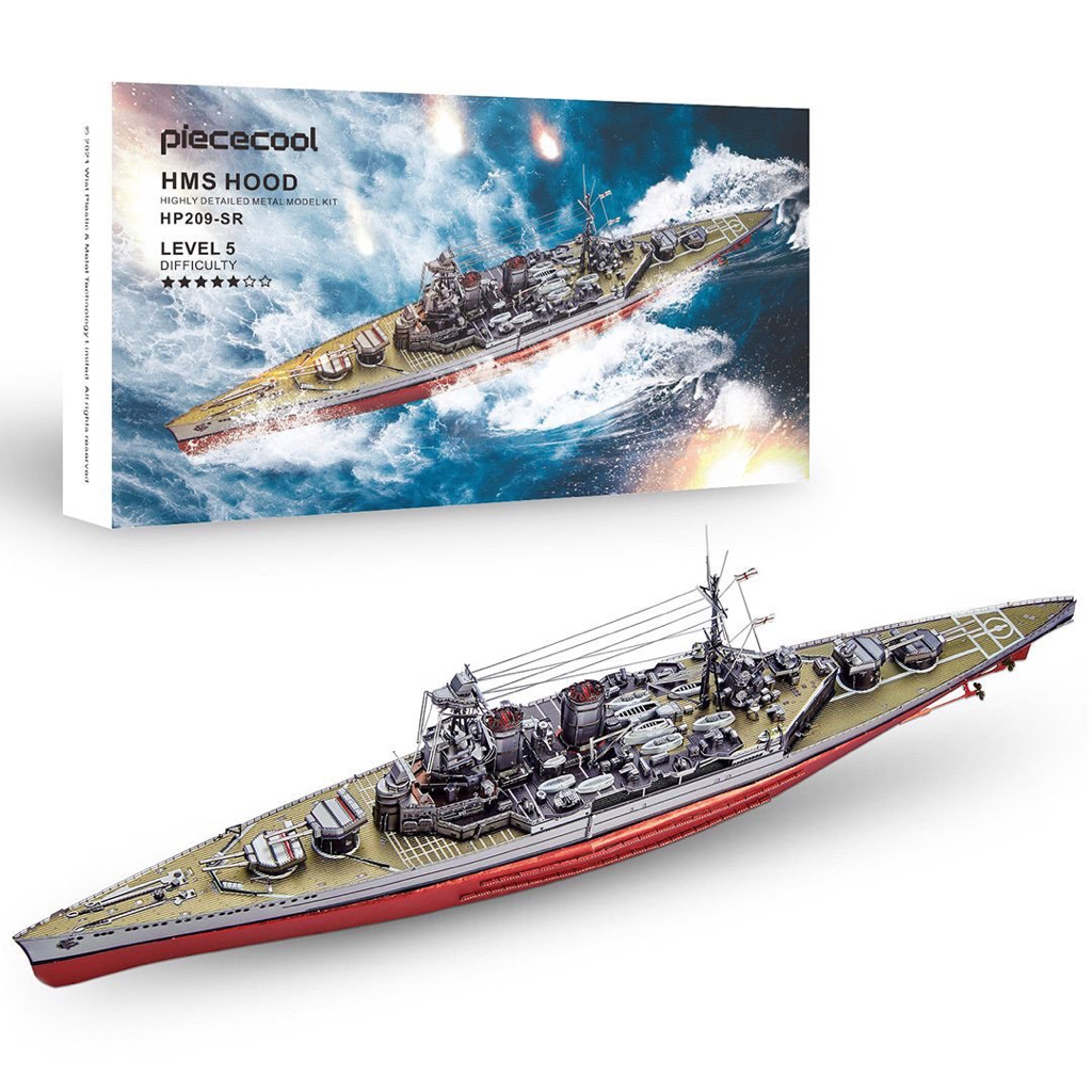 Mô Hình 3D Lắp Ráp Kim Loại Piececool Tuần Dương Hạm HMS Hood P209-SR