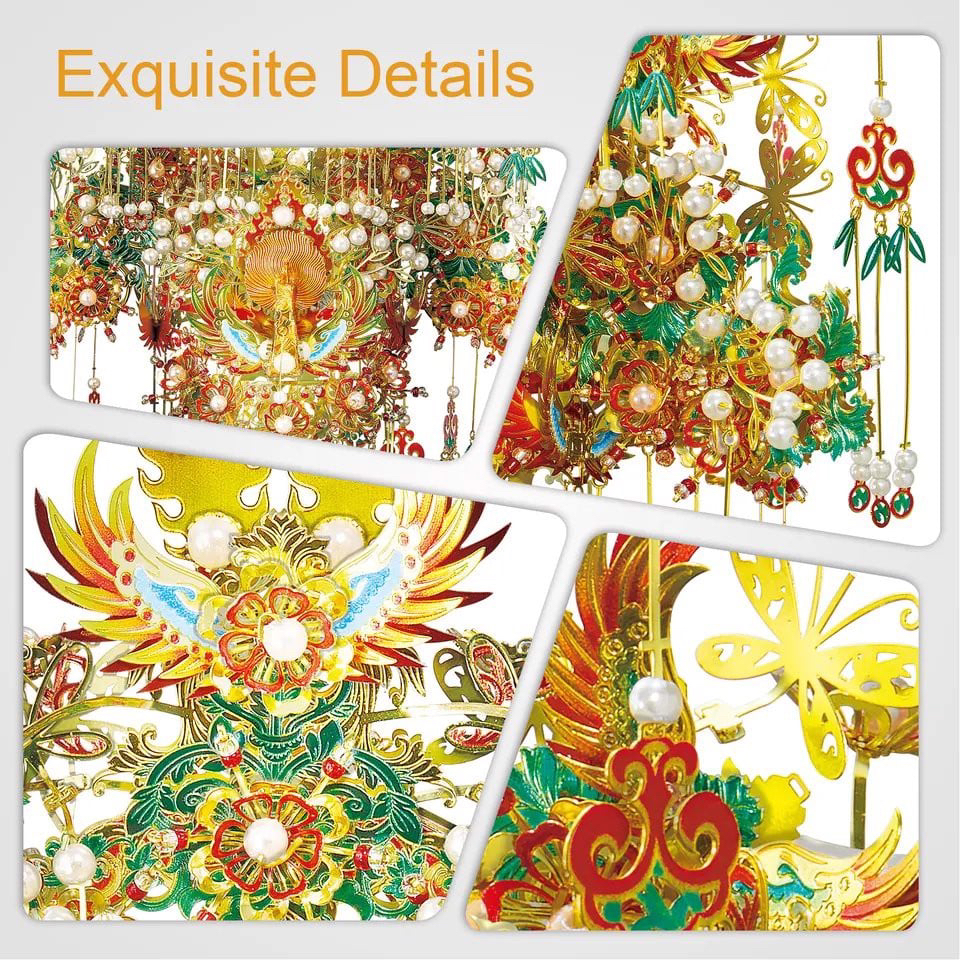 Mô Hình 3D Lắp Ráp Kim Loại Piececool Mão Kim Sí Điểu  P182-GR