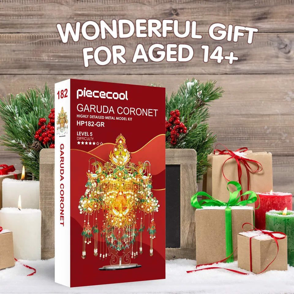 Mô Hình 3D Lắp Ráp Kim Loại Piececool Mão Kim Sí Điểu  P182-GR