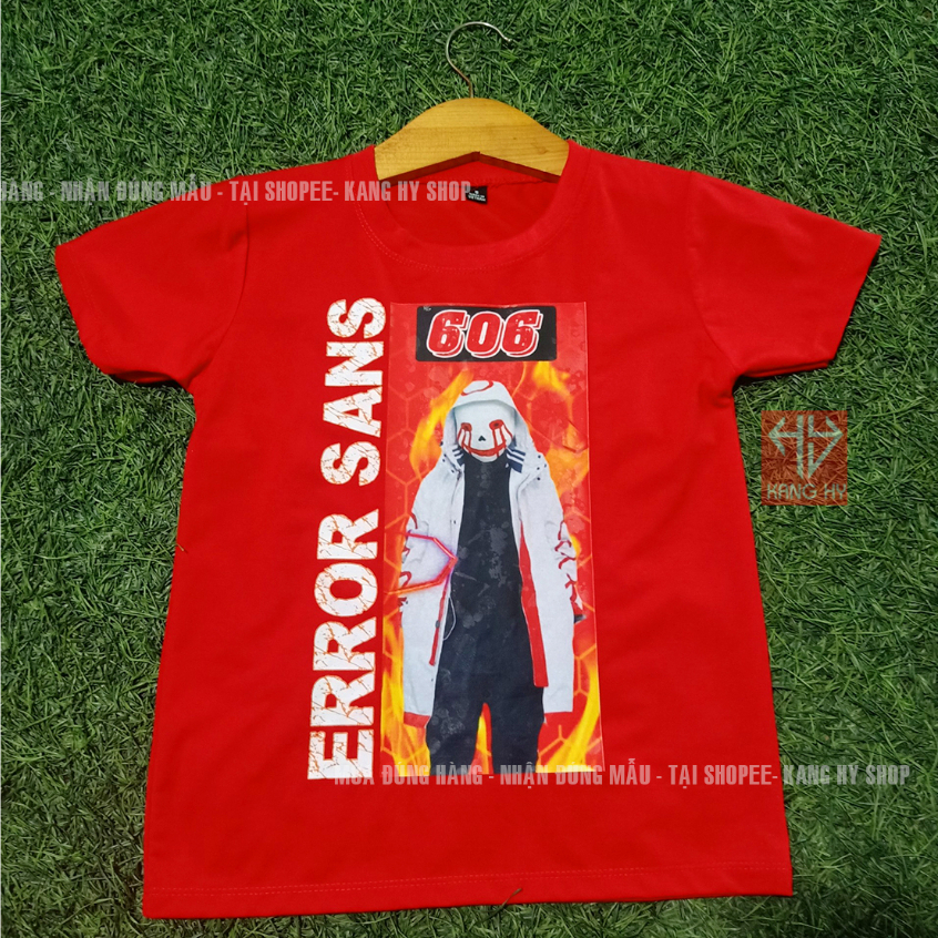 Áo thun Error Sans 606 - Pháp Sư Gangster Vải Thái Màu Đỏ F566 Kanghyshop
