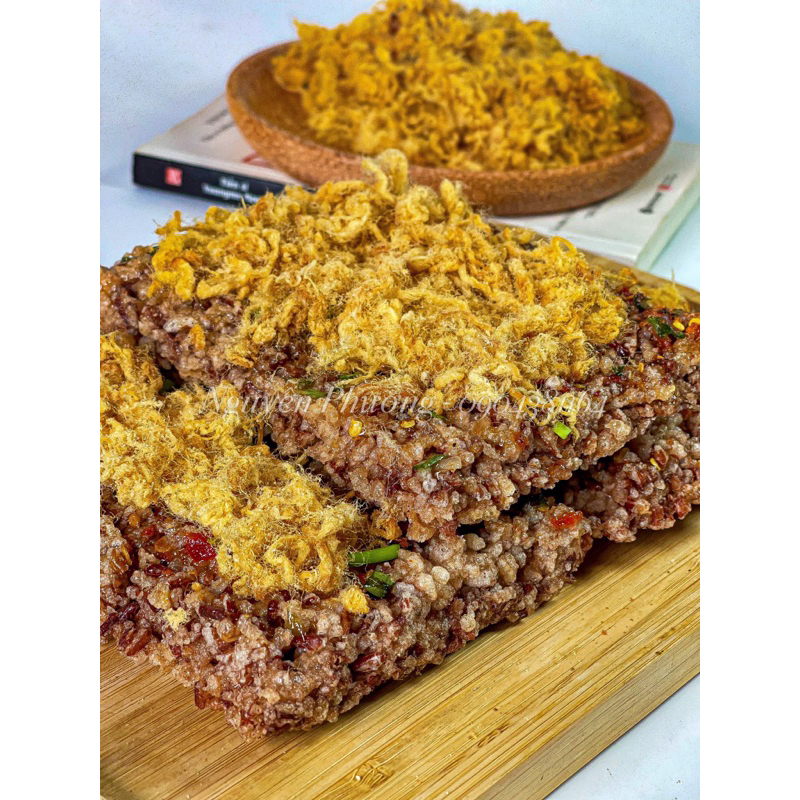 Cơm cháy gạo lứt chà bông - hút chân không túi 250gr