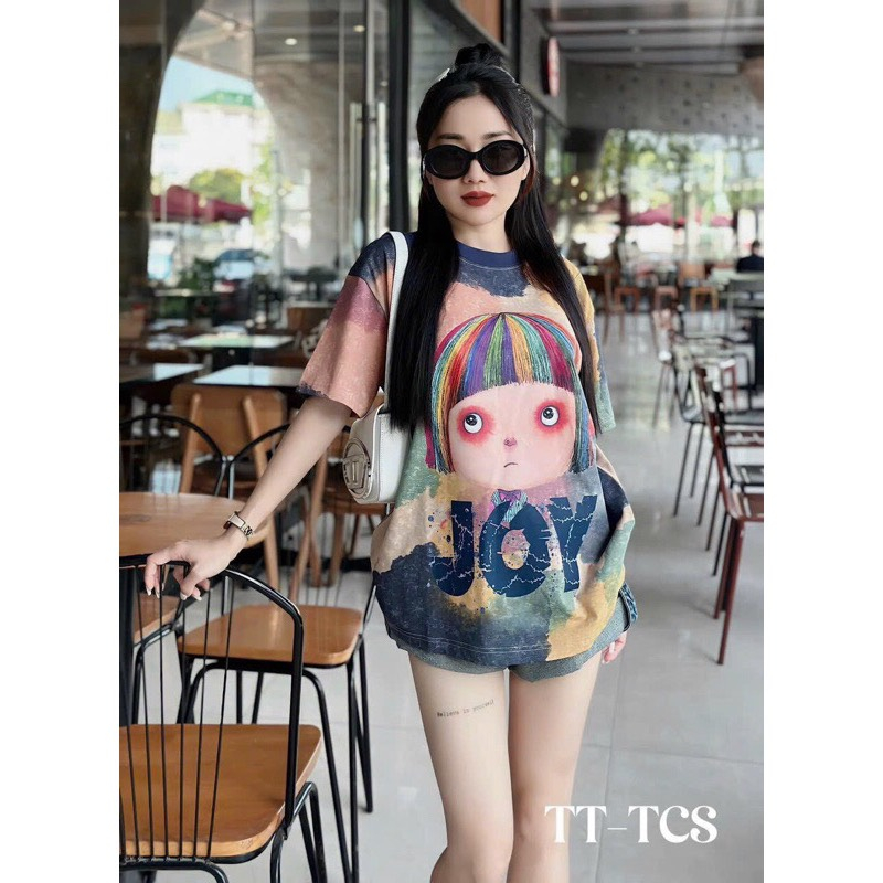 Set Áo thun nam nữ form rộng dấu quần chất thun mềm mịn mát YuRi Boutique - Áo thun Unisex