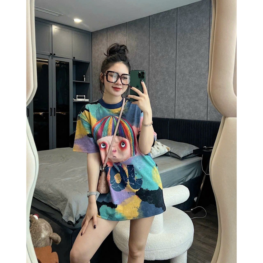 Set Áo thun nam nữ form rộng dấu quần chất thun mềm mịn mát YuRi Boutique - Áo thun Unisex