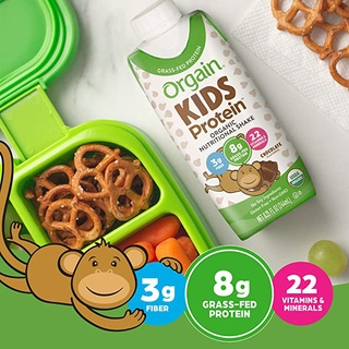 Sữa dinh dưỡng hữu cơ Orgain Kids Protein - Sữa khỉ orgain kid protein chính hãng Mỹ hộp 244ml