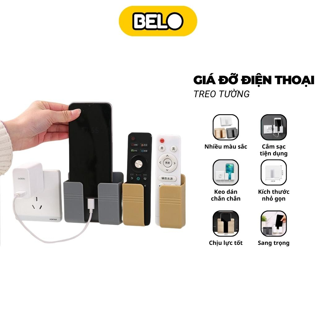 Kệ để điện thoại dán tường, giá treo điện thoại remote tiện lợi - belo