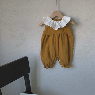  Suit liền thân em bé cổ bèo xinh xắn 