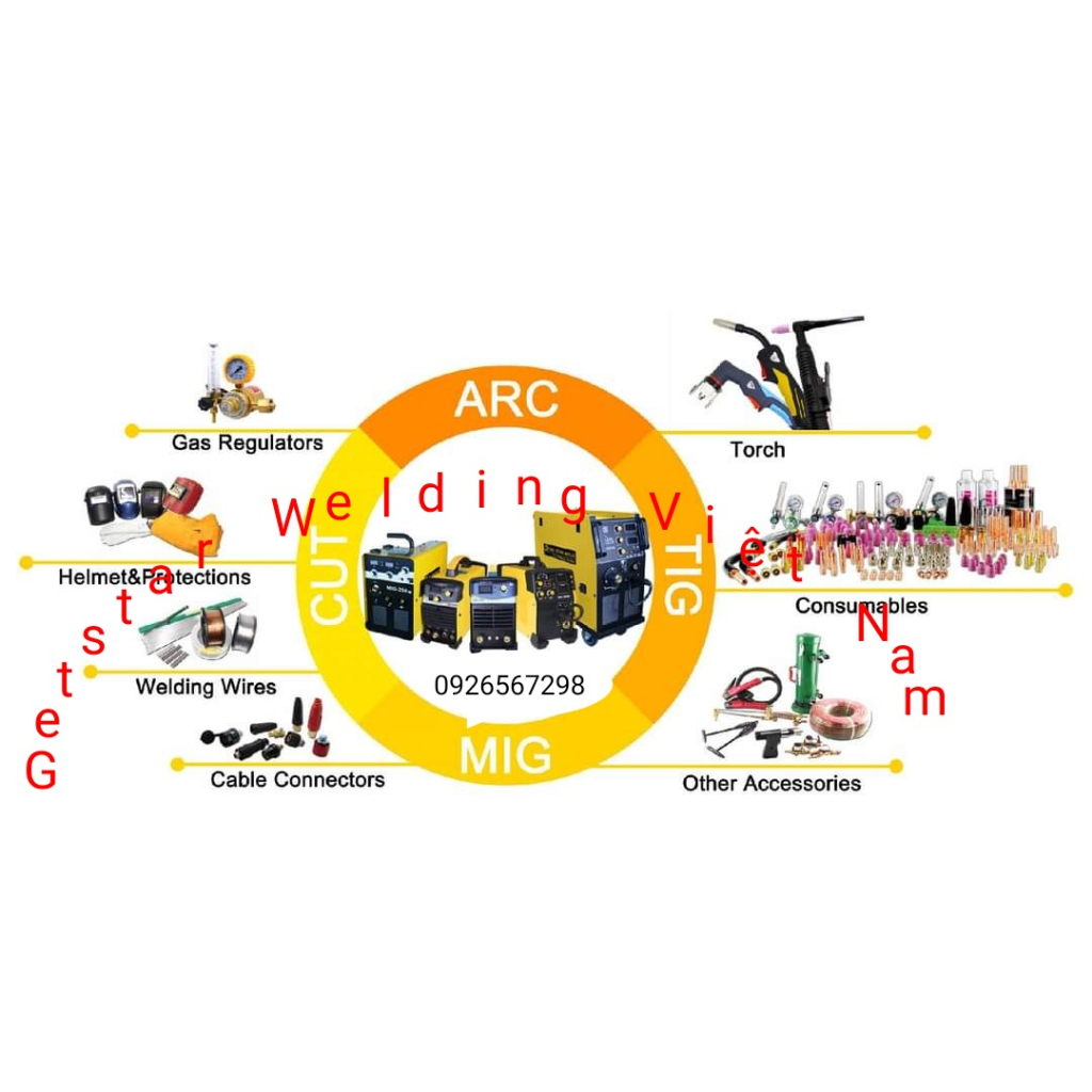 Đồng Hồ khí Co2 Getstar GS2004_Đồng hồ Bình Khí Co2 - Phụ Kiện hàn Mig