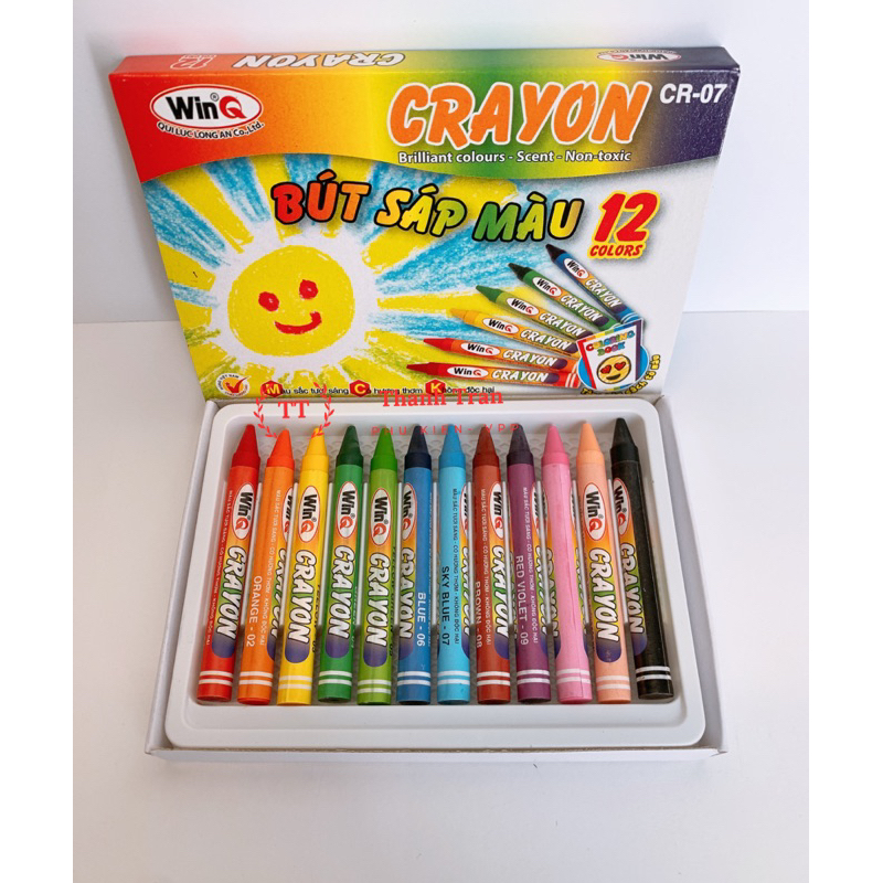 Bút Sáp Thơm 12 màu, 18 màu WinQ