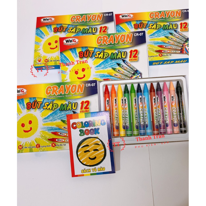 Bút Sáp Thơm 12 màu, 18 màu WinQ