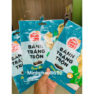 Bánh tráng trộn sate tôm hành