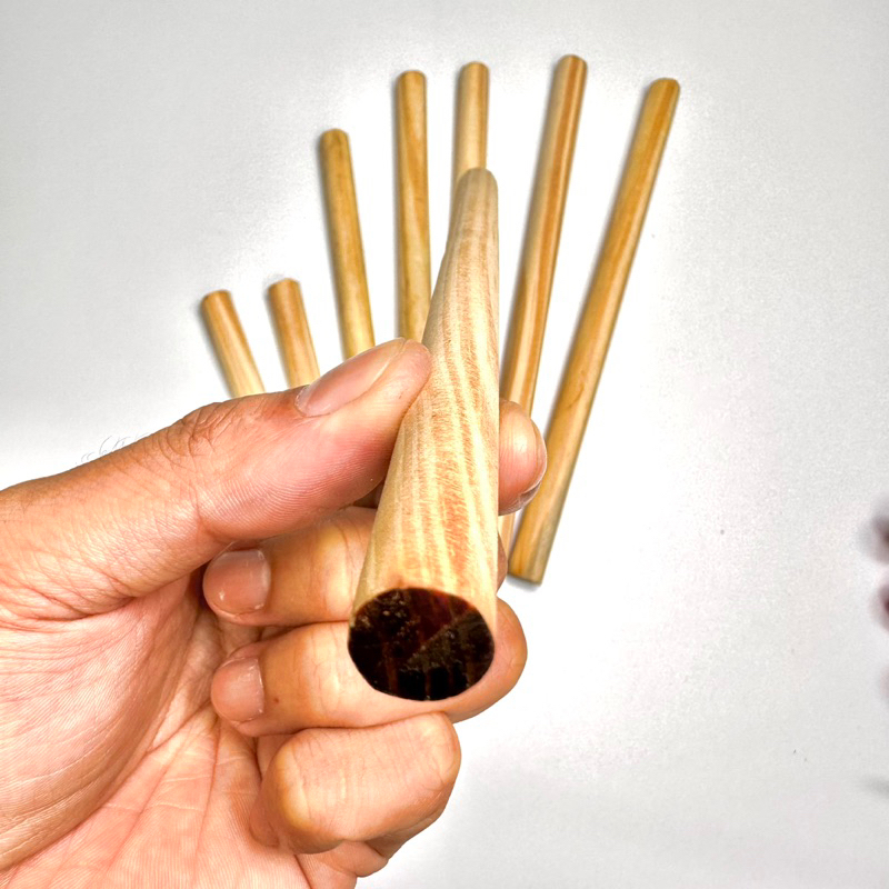 Thanh gỗ thông tròn trang trí nhà cửa, gắn lồng chim đủ size