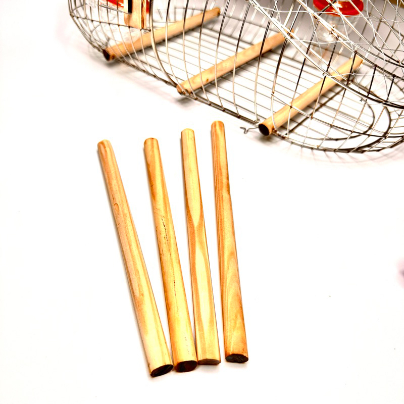 Thanh gỗ thông tròn trang trí nhà cửa, gắn lồng chim đủ size