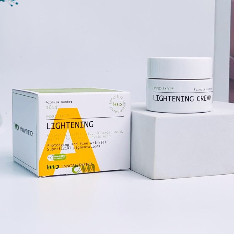 Peel da Hoạt Chất Vitamin A 5% Innoaesthetics Inno LIGHTENING Tái Tạo Đều Màu Da Giảm Mụn Thâm Mụn 15g