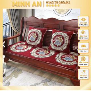 Đệm trải ghế sofa đệm lót ghế gấm dày cao cấp MINH AN Store Thảm trải trên ghế gỗ êm ái sang trọng giá rẻ