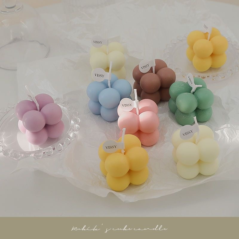 Nến thơm hình khối rubik, nến trang trí rubic đậu nành tự nhiên- Quà tặng phù hợp để decor trang trí phòng, bàn làm việc