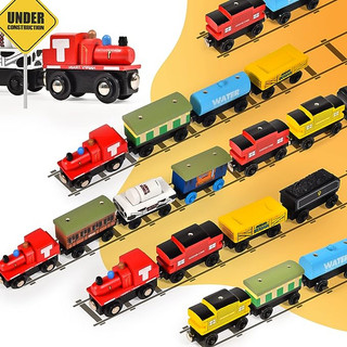 Đồ chơi Toa xe lửa Thomas bằng gỗ, chạy trên đường ray xe lửa gỗ