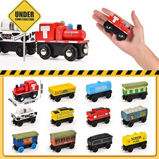 Đồ chơi Toa xe lửa Thomas bằng gỗ, chạy trên đường ray xe lửa gỗ