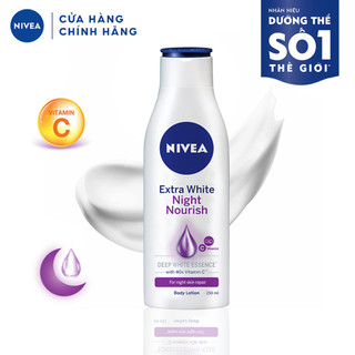 Sữa dưỡng thể Nivea dưỡng da ban đêm Extra White Night Nourish 200ml / 350ml