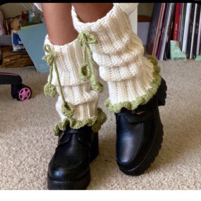 Crochet Leg Warmers_giữ ấm chân Siêu cute Handmade
