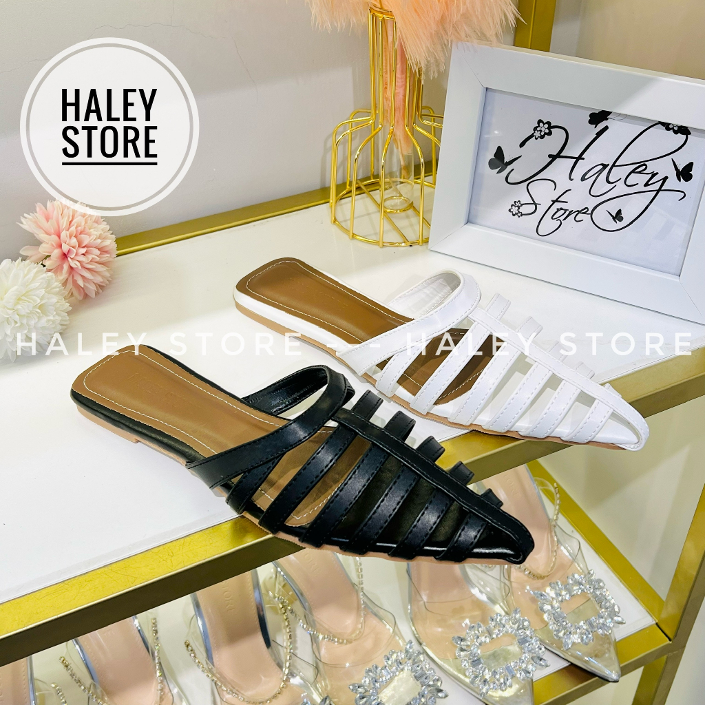 Sục bệt rọ HALEY STORE gót phẳng đế bệt bít mũi nhọn tiểu thư đi chơi đi tiệc du lịch đi làm dễ mang êm chân