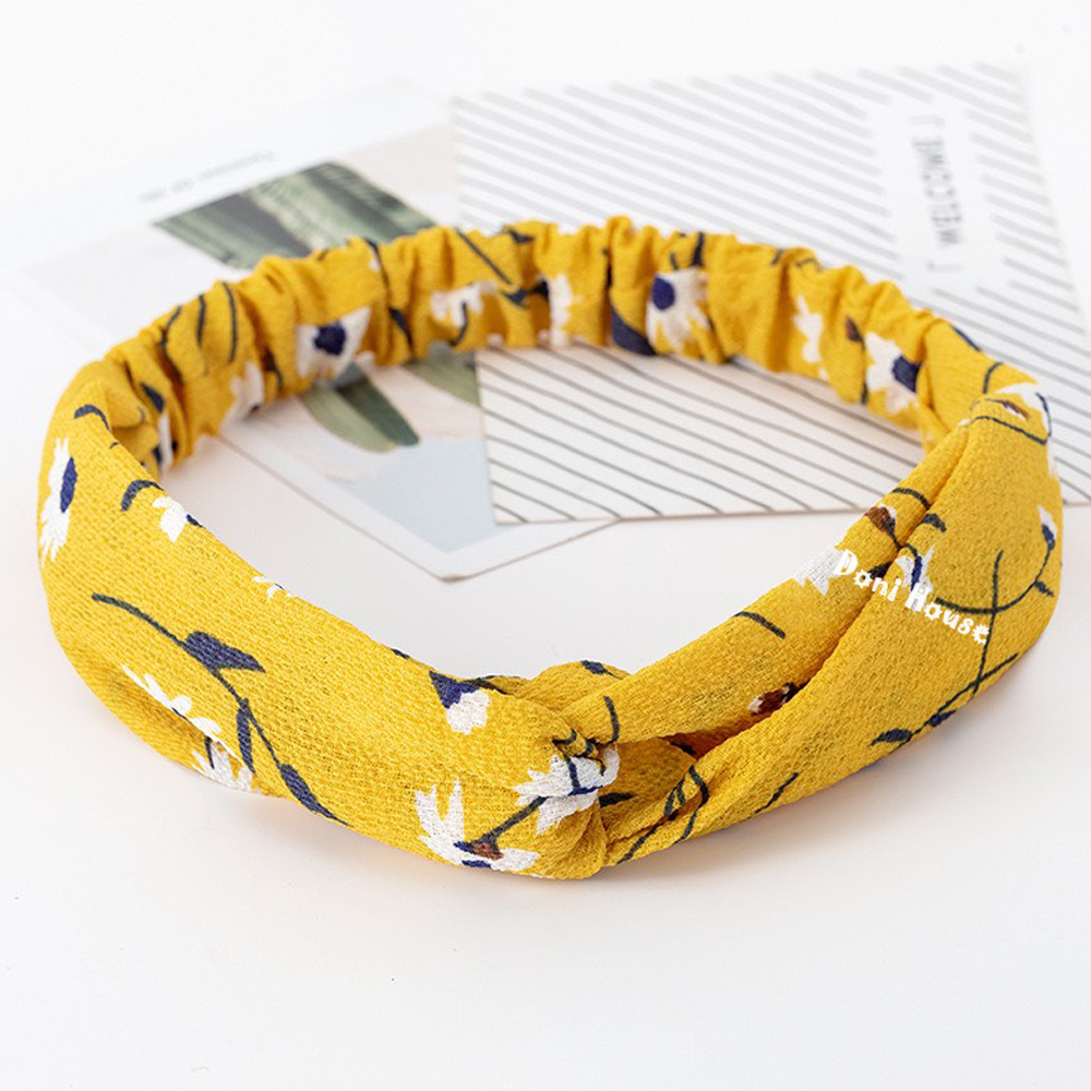 Băng đô Cài tóc Bờm tóc Turban Hoa Vải Lụa Cho Nữ Đẹp Thời Trang - Doni House