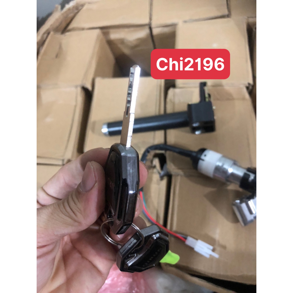 Bộ khoá xe máy điện 133S. 133S plus. Chính hãng lắp theo xe