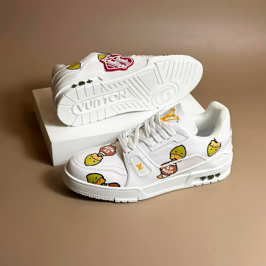 Giày sneaker Louis Vuitton Trainer các mẫu LA on web fullbox bill thẻ phụ kiện