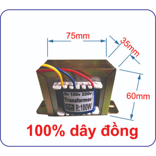Biến áp 100w 220v ra 100v dùng cho hàng nội địa nhật 100% đồng, biến thế 220v ra 110v 50hz/60hz.