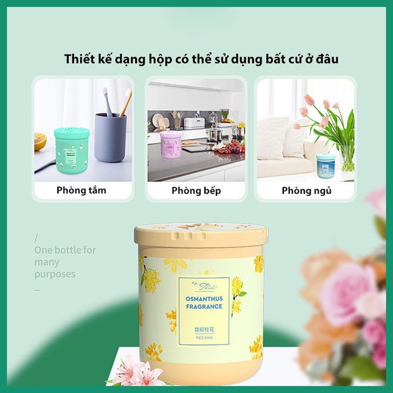 Sáp Thơm Phòng Khử Mùi Phòng, Toilet, Tủ Quần Áo  Mùi Hương Tự Nhiên- Sáp thơm khử mùi treo xe ô tô