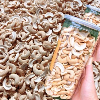 Hạt điều sấy nguyên vị ( hộp 500g hạt điều sấy nguyên vị) hạt điều vỡ đôi sấy không muối