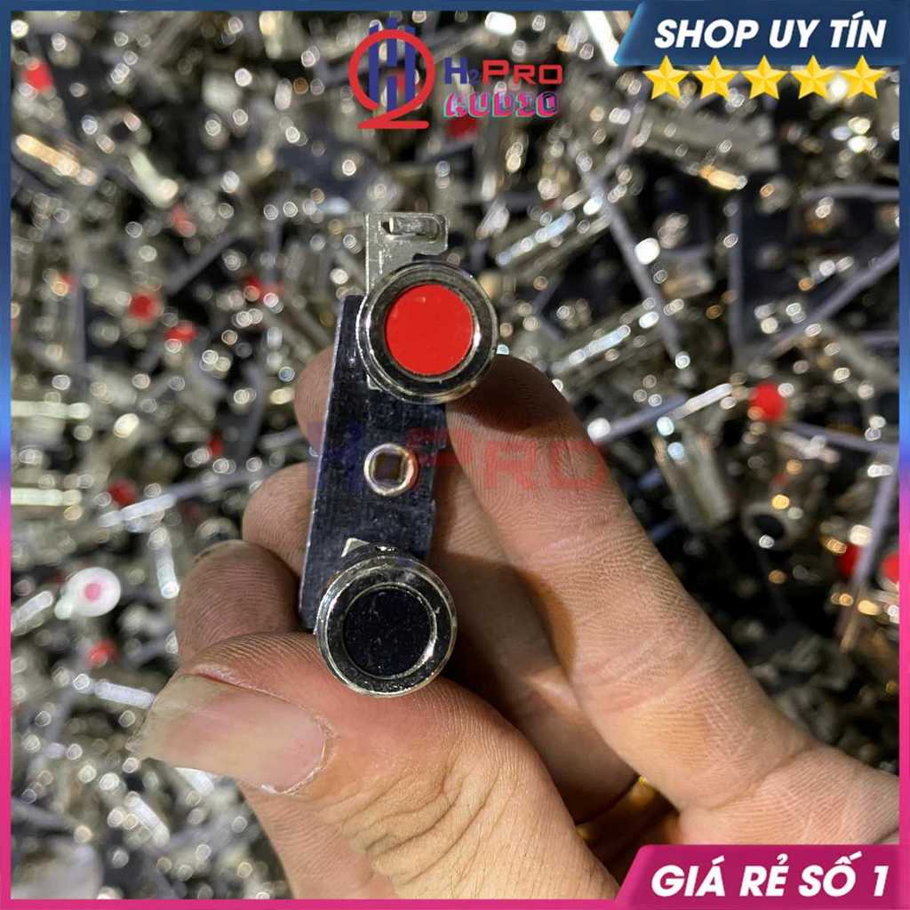 Trạm Kẹp Dây Loa 2 Chân Hàng Bãi Xịn, Jack Loa Giá 1 Cái, Gồm 2 Kẹp Đỏ Đen, Chống Sôi Nhiễu - Dễ Dùng - H2pro Audio