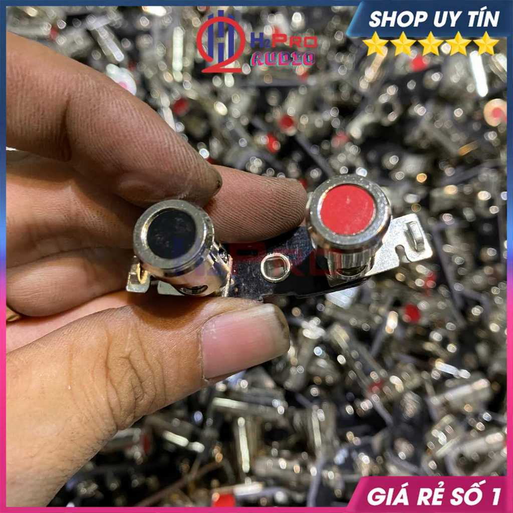 Trạm Kẹp Dây Loa 2 Chân Hàng Bãi Xịn, Jack Loa Giá 1 Cái, Gồm 2 Kẹp Đỏ Đen, Chống Sôi Nhiễu - Dễ Dùng - H2pro Audio